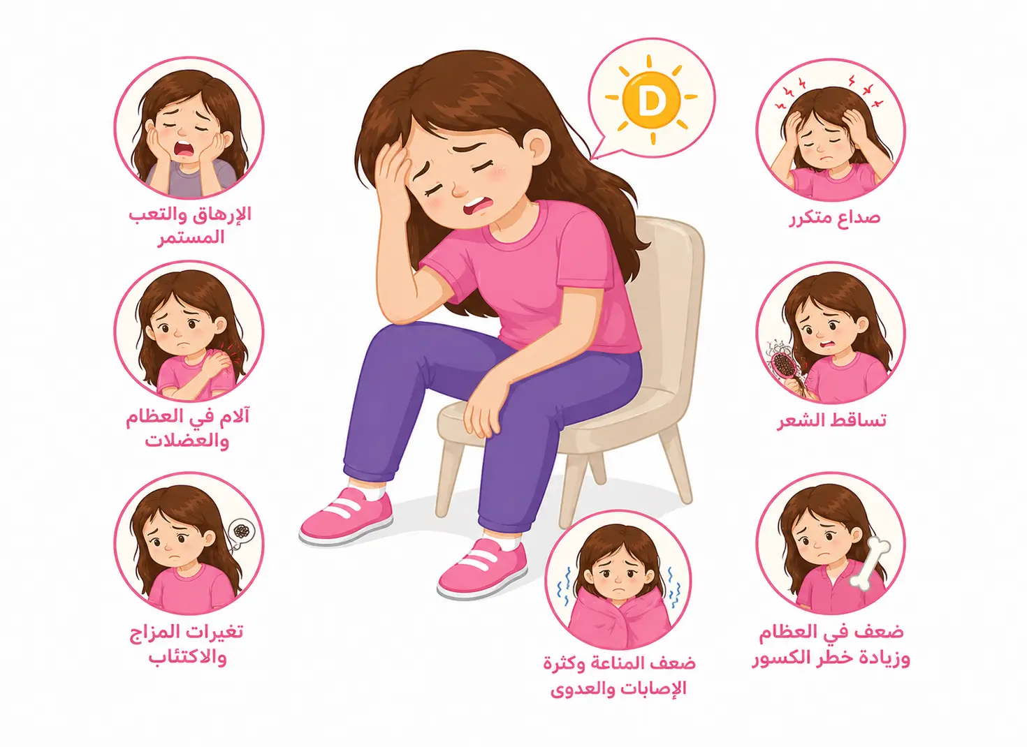 أضرار نقص فيتامين د عند النساء
